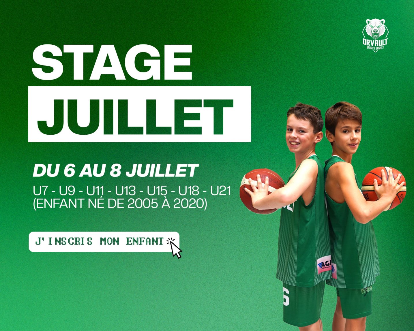 STAGE JUILLET / AOUT